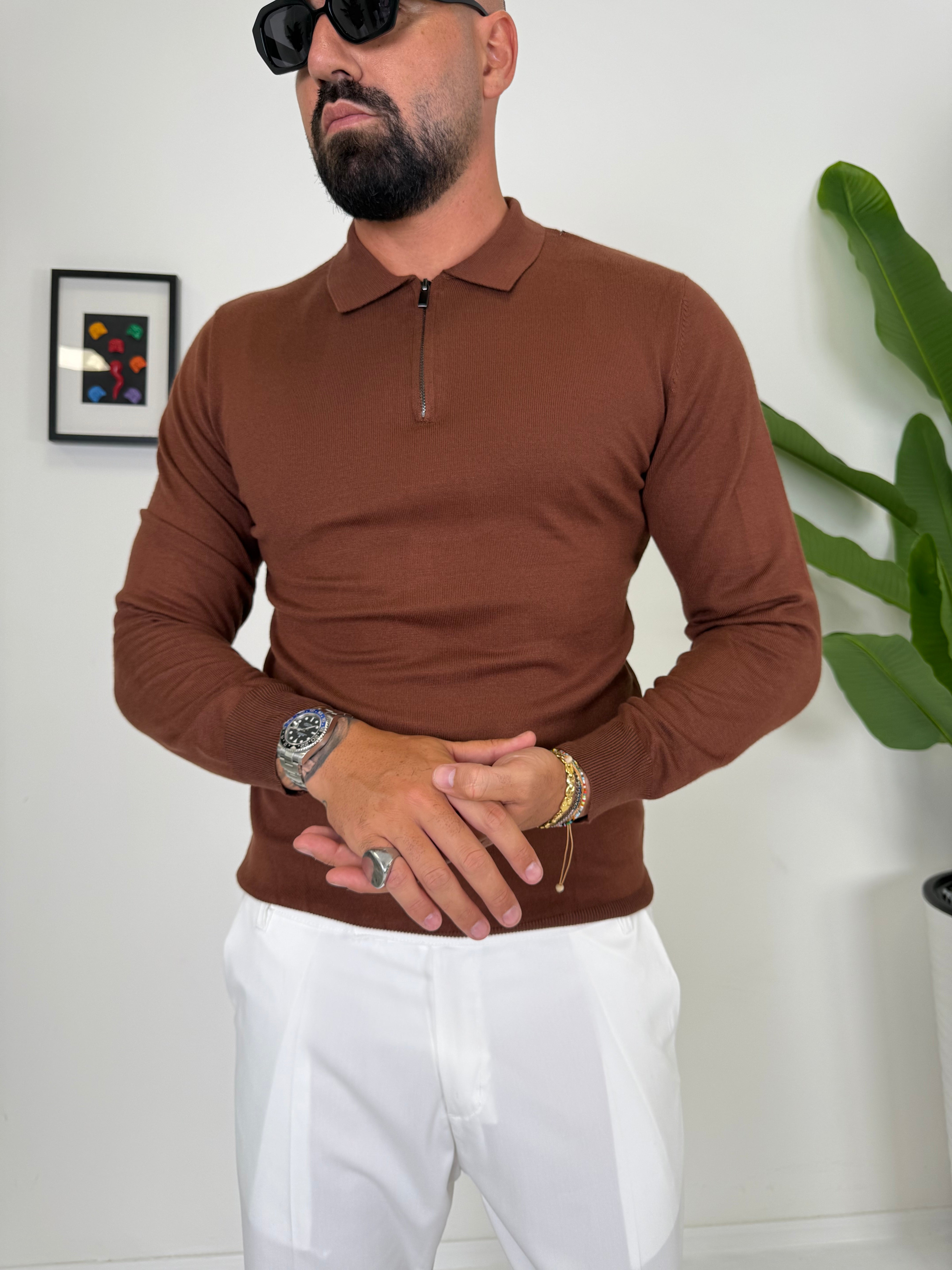 POLO CON ZIP