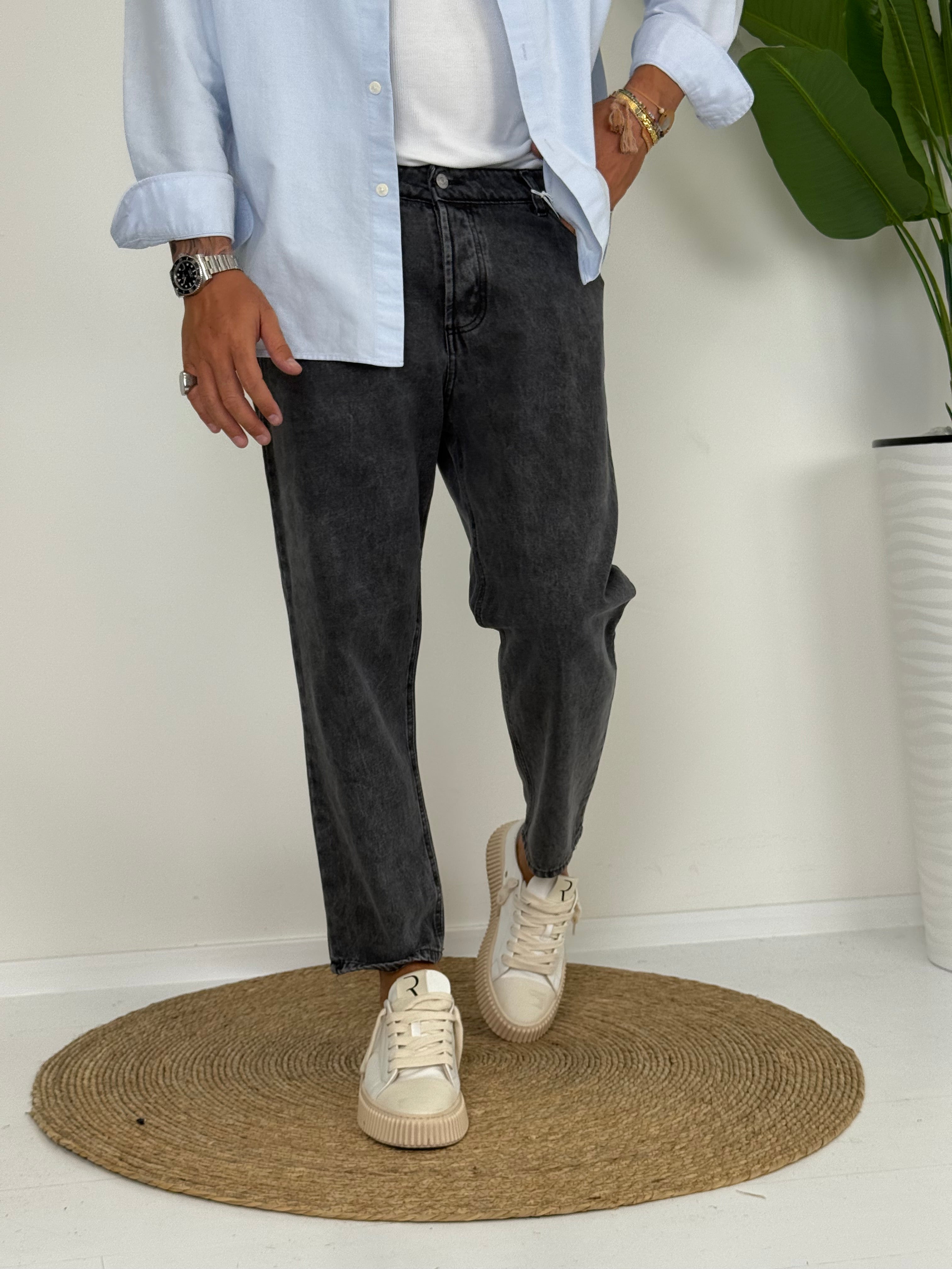 JEANS BASIC GREY