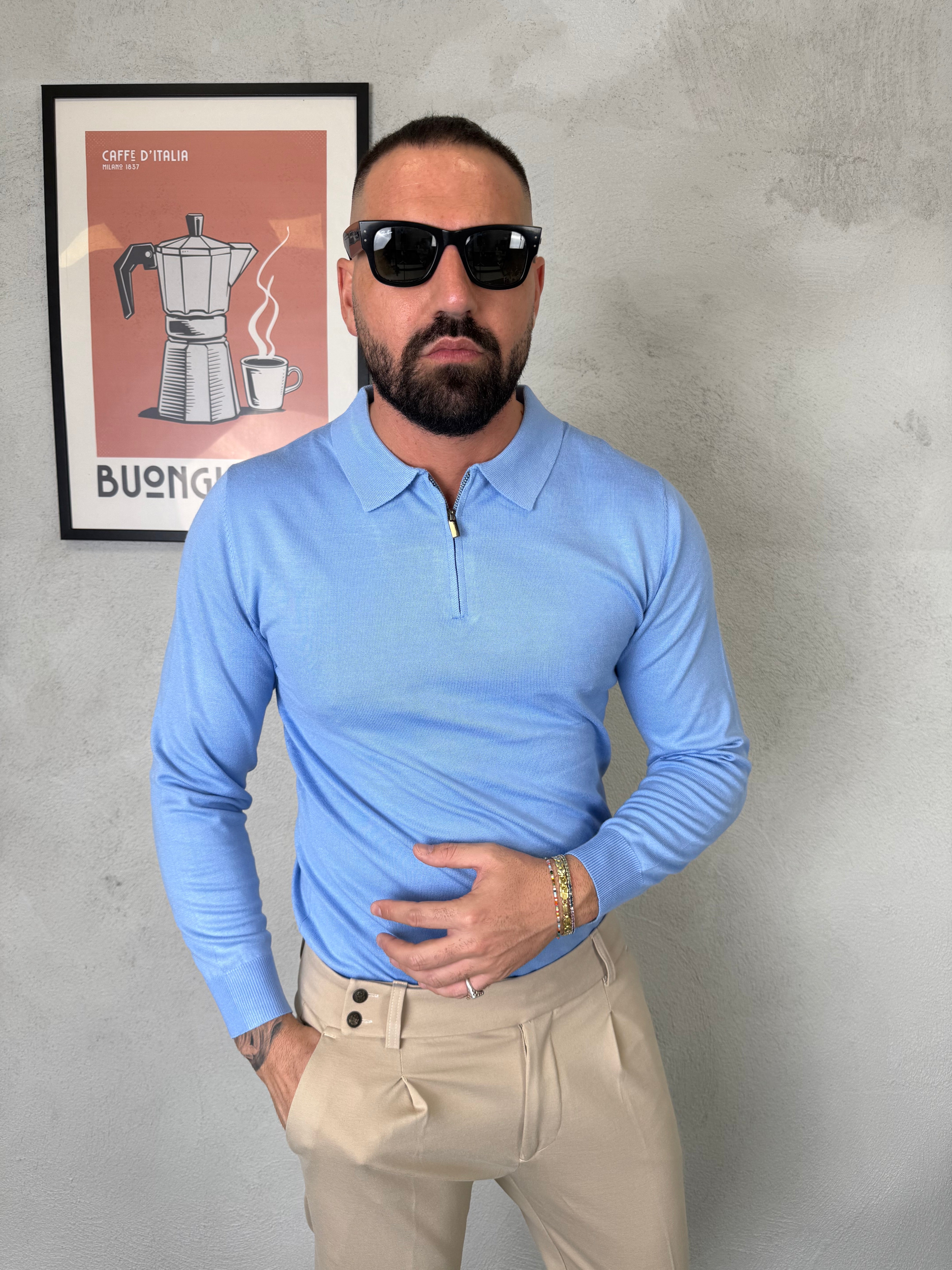 POLO CON ZIP