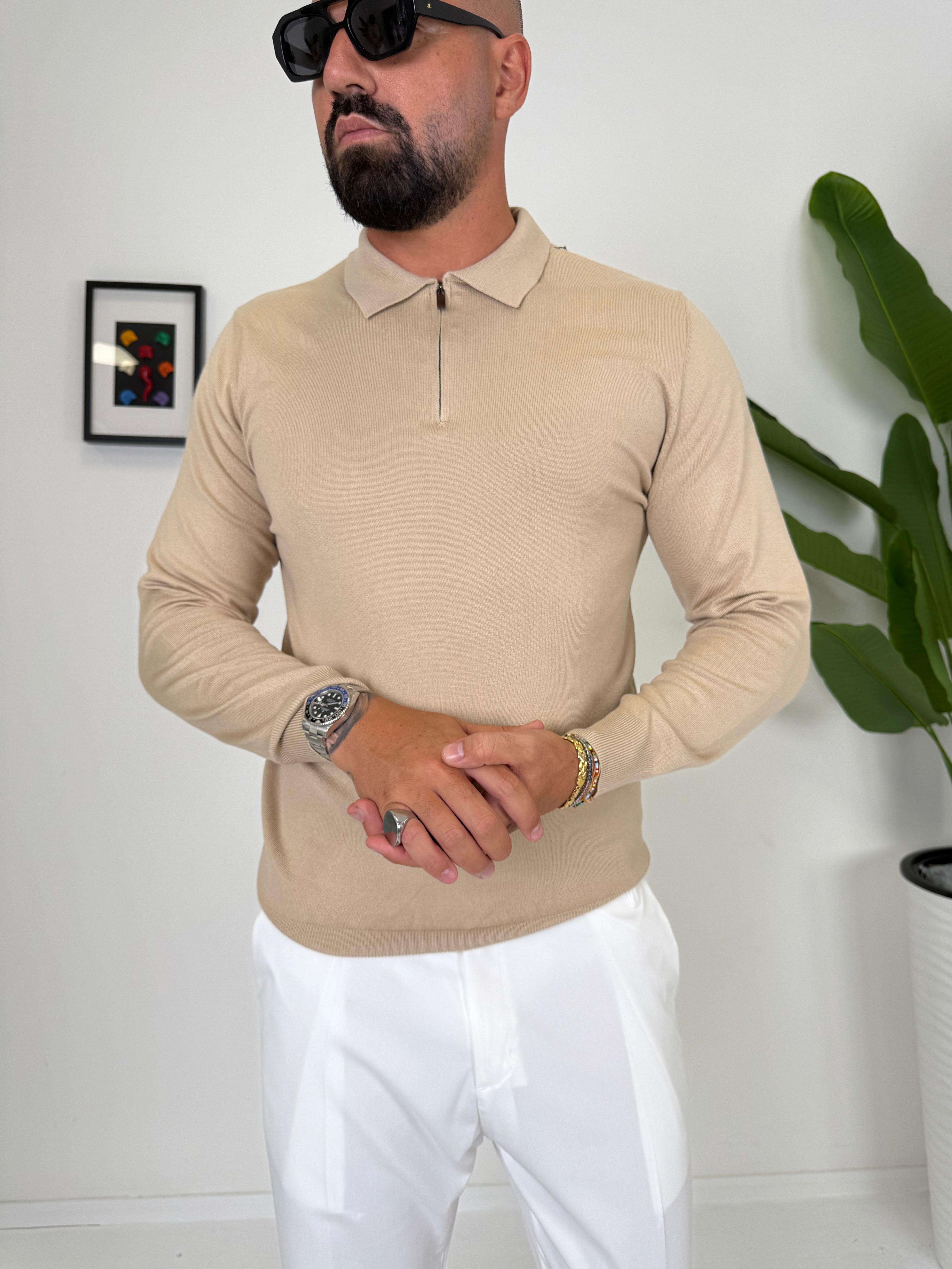 POLO CON ZIP