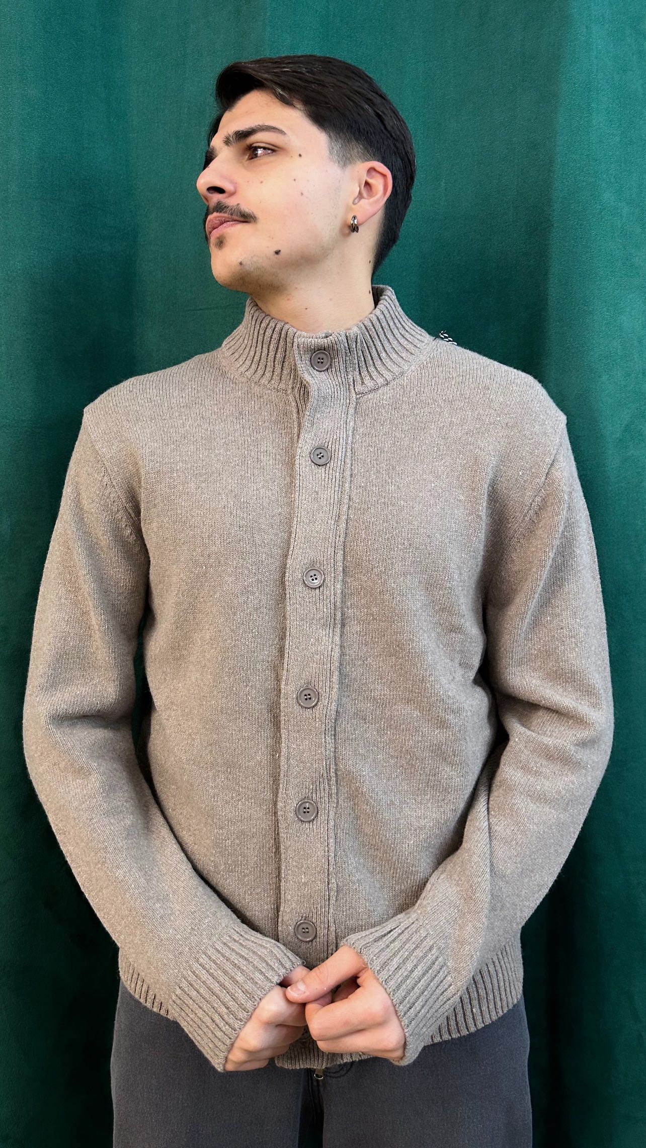 CARDIGAN MEZZOCOLLO