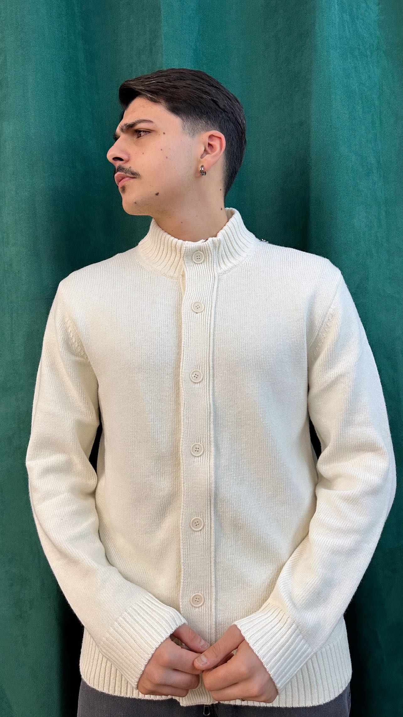 CARDIGAN MEZZOCOLLO